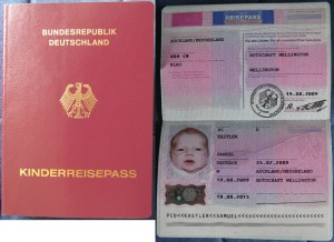 Mein deutscher Kinderreisepass